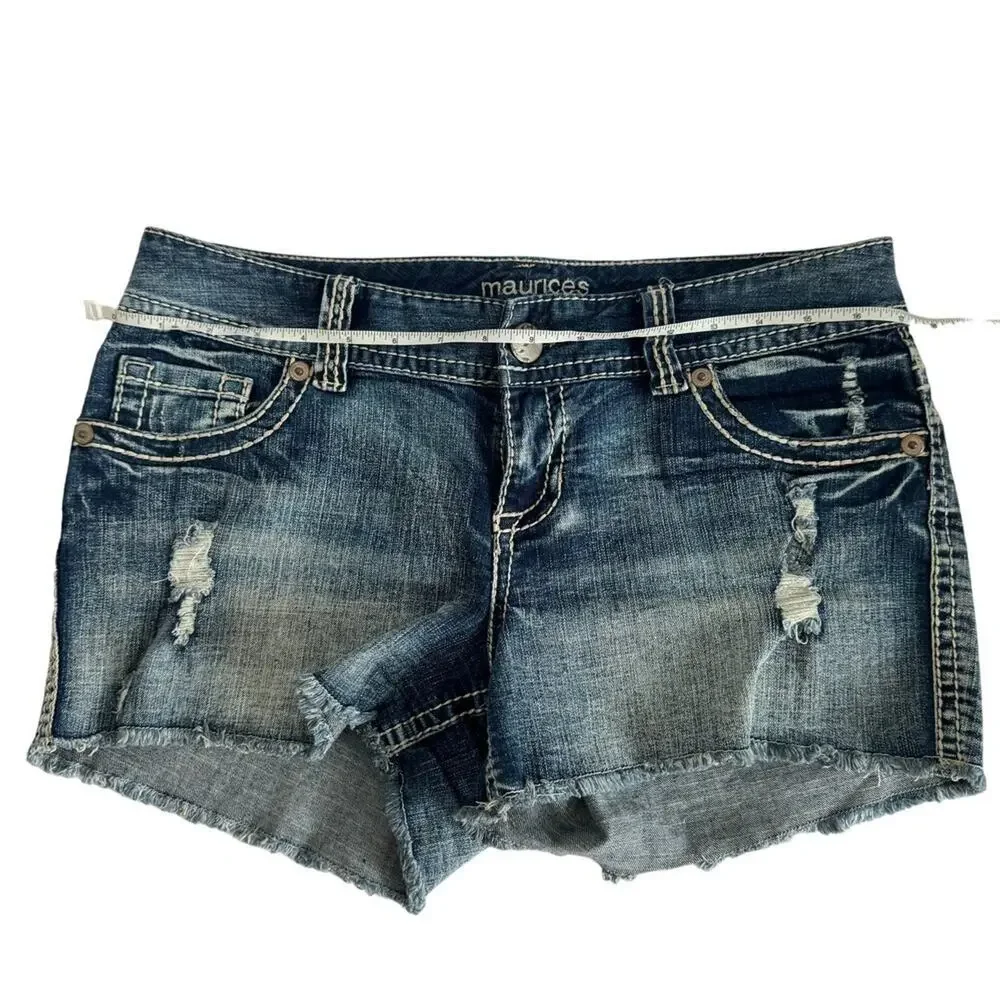 Maurices Blue Jean Cut-Off Shorts Size 9/10‎